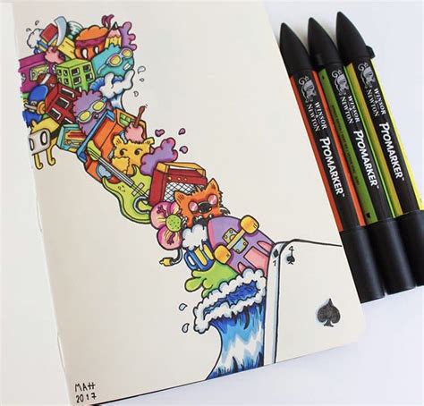 40 easy illustrated animal sketch drawing ideas. #doodleart #art #drawings | Colorful drawings, Copic ...