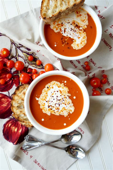 Creamy Tomato Basil Soup The Baking Fairy Vegetarian Main Dishes