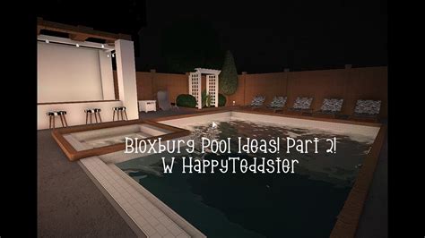 Bloxburg Pool Ideas Part 2 Build Youtube