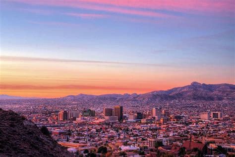 El Paso Tx Sunset Southwest Travel El Paso City Aesthetic