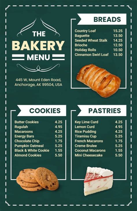 Bakery Menu Design Ideas Examples And Samples