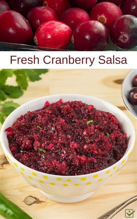 Fresh Cranberry Salsa In 2020 Cranberry Salsa Crowd Pleasing