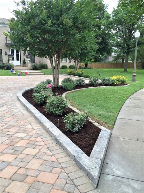 We Added This New Planting Bed Along Side The Paver Driveway We