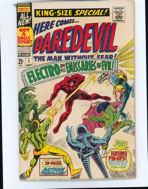 Daredevil Annual 1 1967 1st Team Appearance Of The Emissaries Of
