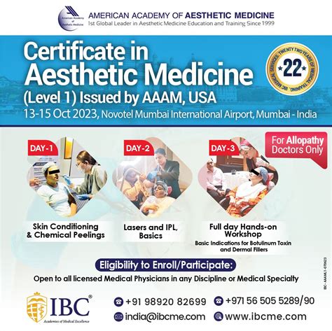 ibc medical services on linkedin aestheticmedicine certificationcourse careerboost mumbai aaam