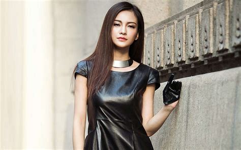 Leather Dress Models Fashion And Women