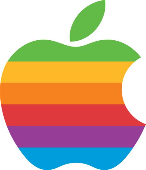 Download File:Apple Computer Logo rainbow.svg - Wikipedia