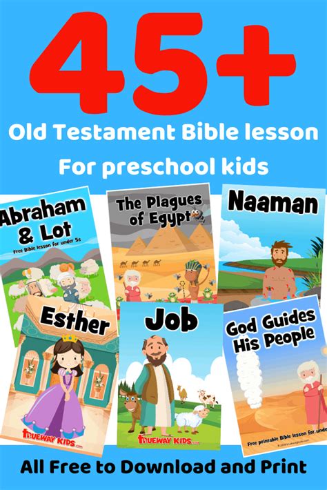 Old Testament Bible Lessons For Kids Free Printable Trueway Kids