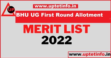 BHU UG First 1st Round Allotment 2023 Banaras Hindu University UG