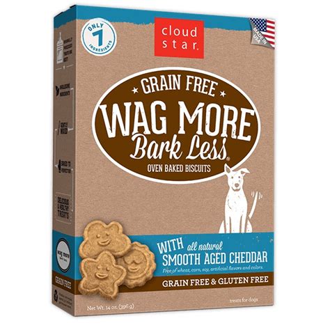 Cloud Star Wag More Bark Less Grain Free Oven Baked Smooth Aged Cheddar