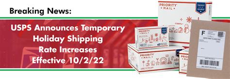 Usps Announces Temporary Rate Changes For Holiday Shipping Effective