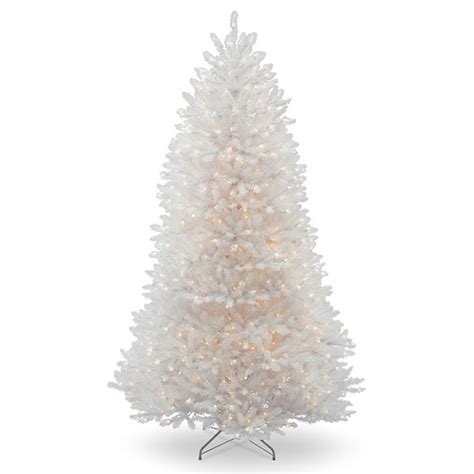 National Tree Company 7 Ft Pre Lit Dunhill White Fir Artificial