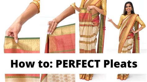 Easy Saree Pleating Tutorial How To Pleat For Beginners Tia Bhuva