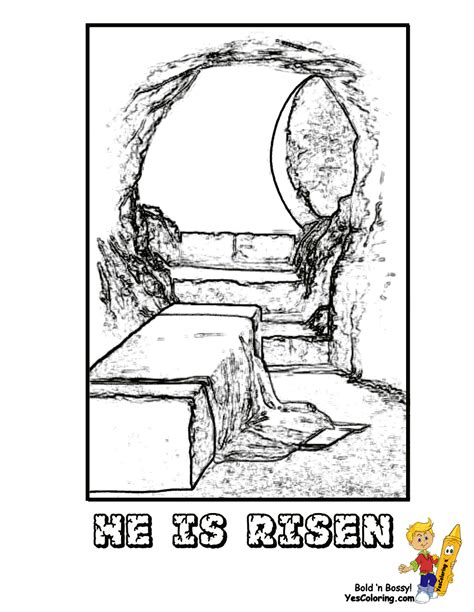 Jesus empty tomb coloring pages are a fun way for kids of all ages to develop creativity, focus, motor skills and color recognition. la tumba de jesus - Google Search | Empty tomb image ...