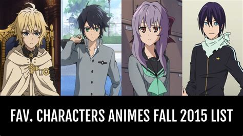 Fav Characters Animes Fall 2015 By Kataphantomhive34 Anime Planet