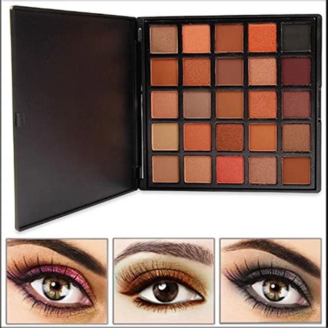 Professional Shimmer Matte Color Eyeshadow Pro Nude Earth Tone Smoky