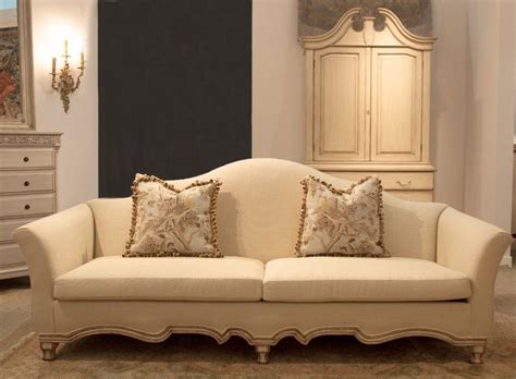 French Style Sofa With Unique Shaped Base Timeless Interior Designer