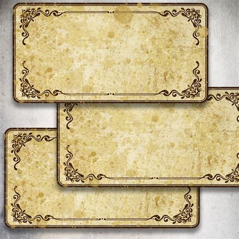 15 Printable Blank Vintage Apothecary Labels Set Editable Etsy In