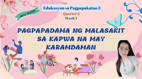 Esp 3 Quarter 2 Week 1 Melc Based Pagpapadama Ng Pagmamalasakit