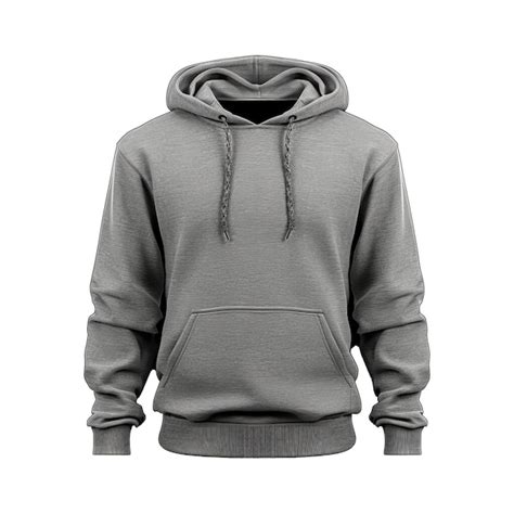 Premium Psd Gray Hoodie Template