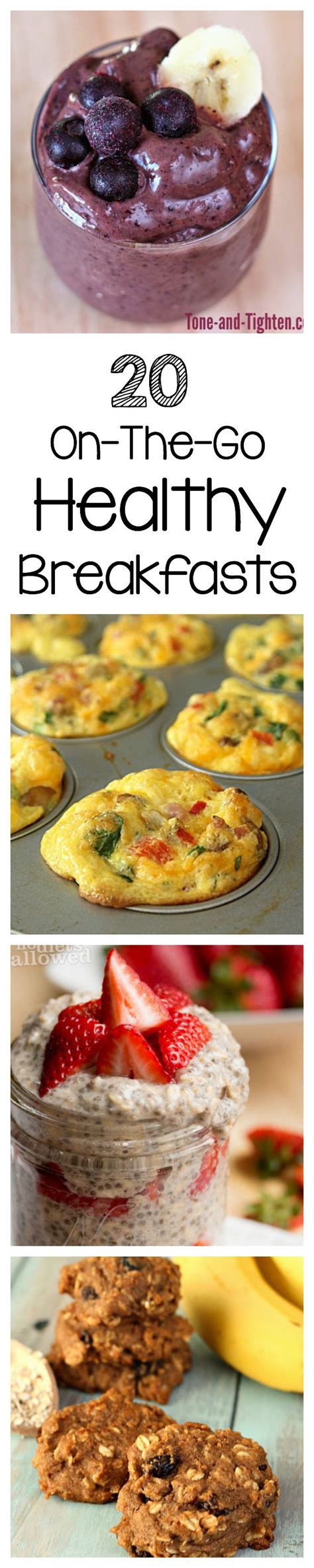 20 On-The-Go Healthy Breakfast Recipes | Tone and Tighten