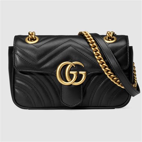 Gucci Gg Marmont Matelassã© Mini Bag In Black Lyst