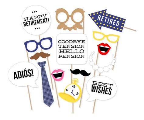What is a retirement party? Printable Retirement Photo Booth Props Retirement Party