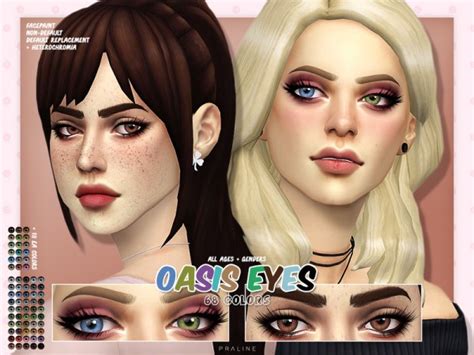 The Sims Resource Oasis Eyes N155 By Pralinesims • Sims 4 Downloads