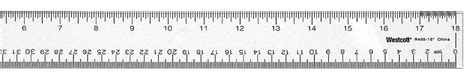 Westcott Ruler 18 Inch Clear Acrylic 10f26710564 Grainger