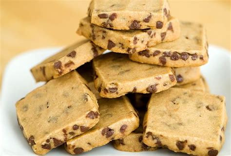 Espresso Chocolate Chip Shortbread Cookie Recipe Use Real Butter