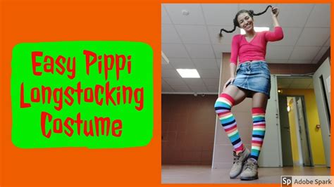 Diy Pippi Longstocking Costume Last Minute Halloween Costumes Youtube
