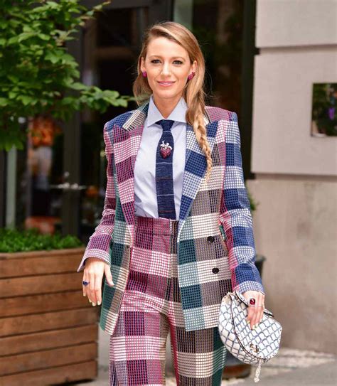 Why Blake Lively Wore 12 Outrageously Loud Suits This Month Instyle