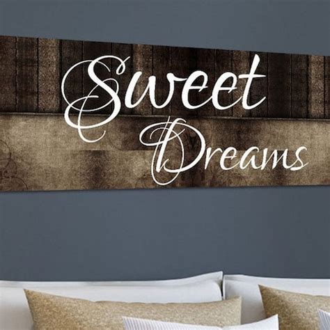 Master Bedroom Sign Sweet Dreams Canvas Sign Bedroom Wall Etsy