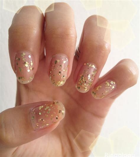 15 Clear Nails With Glitter Designs