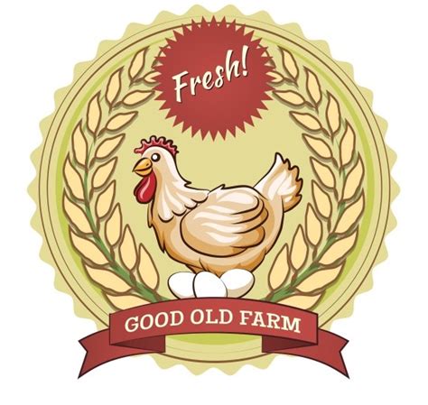 Poultry Farm Badge Chicken And Eggs Creative Daddy