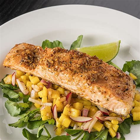 Maybe you would like to learn more about one of these? Smoky Grilled Salmon with Mango and Lime Salsa | Club ...