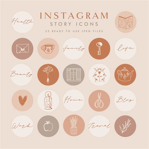 Design Templates Graphic Design 16 Instagram Story Highlight Icons