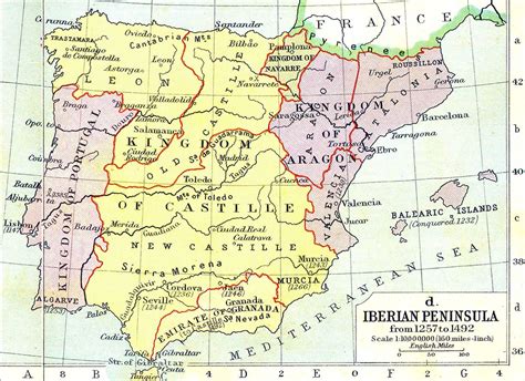 Iberian Peninsula From 1257 To 1492 Iberian Peninsula Data Charts