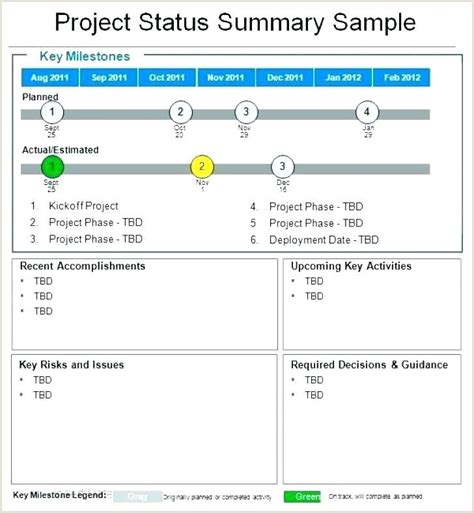 Multiple Project Status Report Template Project Status Report Report