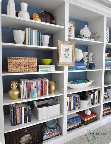 White Built In Bookcases From Left Cg Home Office Design Ikea Billy