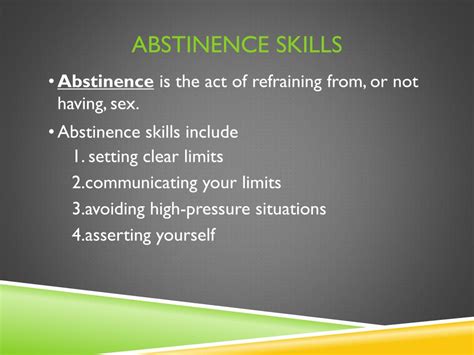 Ppt Abstinence Powerpoint Presentation Free Download Id 2558028