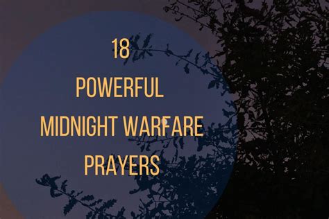 18 Powerful Midnight Warfare Prayers