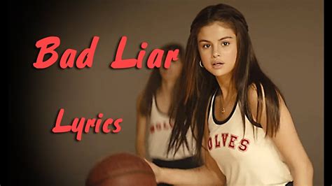 Selena Gomez Bad Liar Lyrics Youtube