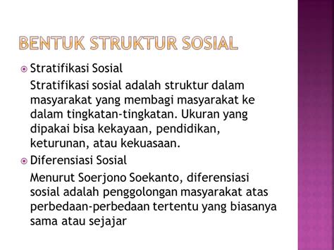 Definisi Struktur Sosial Ujian