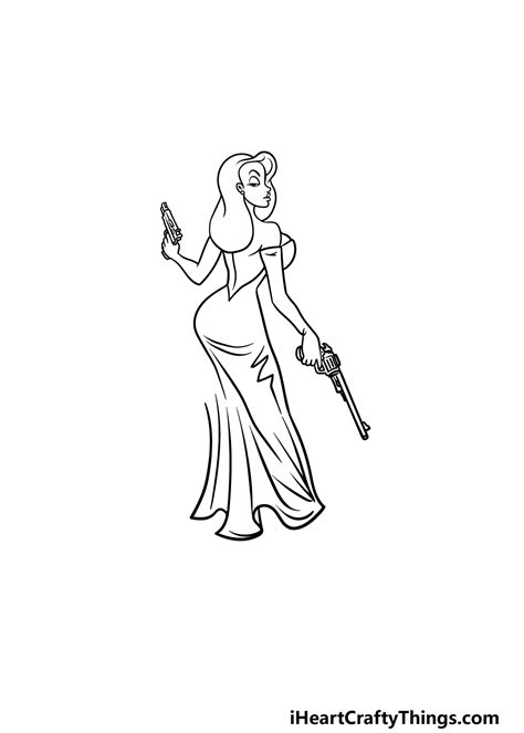 How To Draw Jessica Rabbit A Step By Method Step Guide Khoa