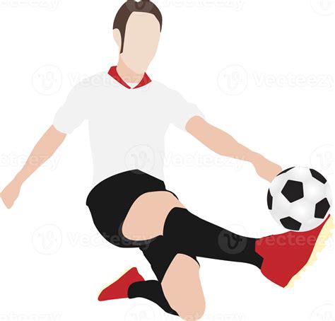 Cartoon Football Soccer Player Man In Action 10135629 Png
