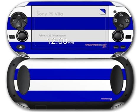 Kearas Psycho Stripes Blue And White Decal Style Skin
