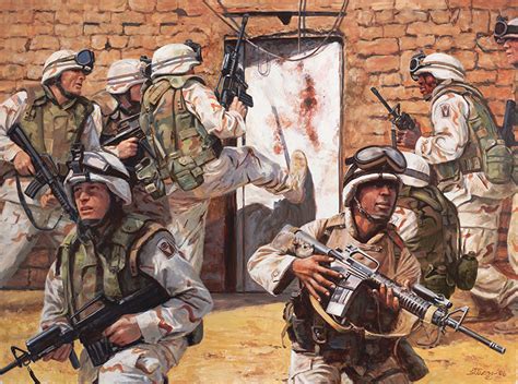 Picture Soldier Capture At Ar Ramadi By Don Stivers Painting Art