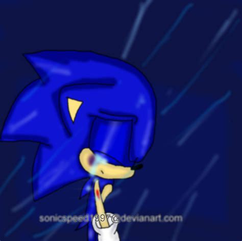 Sad Sonic By Sonicspeed1997 On Deviantart
