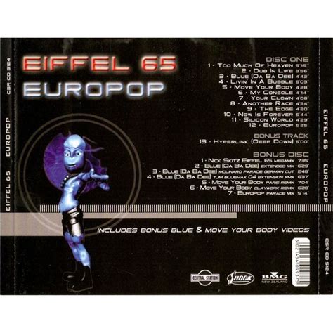 Europop 2cd De Eiffel 65 Cd X 2 Chez Maicold4 Ref3449146186